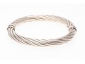 Sterling Silver Ribbed Bangle Bracelet