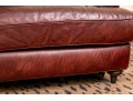 Quality Restoration Hardware Oxblood Leather Sectional