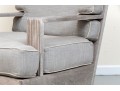  Heavy & Solid Sutherland Teak Armchair With Custom Cushions & Ottoman
