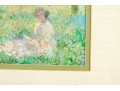 After Claude Monet, Color Print, Figure In A Verdant Landscape