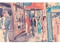 Signed Watercolor Painting, Urban Landscape, As Is