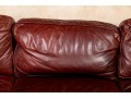 Quality Restoration Hardware Oxblood Leather Sectional