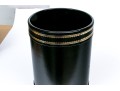 Scully & Scully Tooled Leather Covered Waste Bin By Duk-It