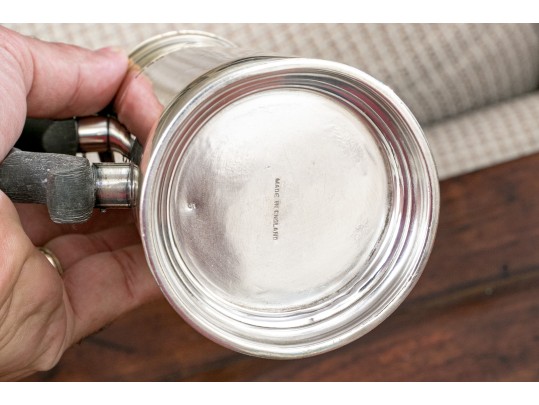 Vintage English Sterling Silver Lidded Chocolate Pot, 10.19 Gross OZT