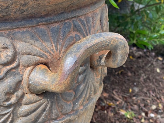 Pair Of Vintage French Neoclassical Garden Urns