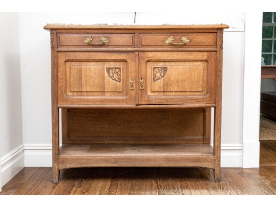 Antique French Marble Top Sideboard, Ca. 19th C. - For Restoration