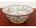 Large Chinese Famille Rose Export Porcelain Punch Centerpiece Bowl