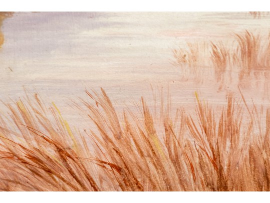 Small Landscape, Oil On Board, Signed A. Stanley