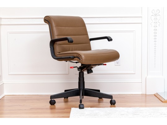 Pair Of Chocolate Brown Knoll Chairs 