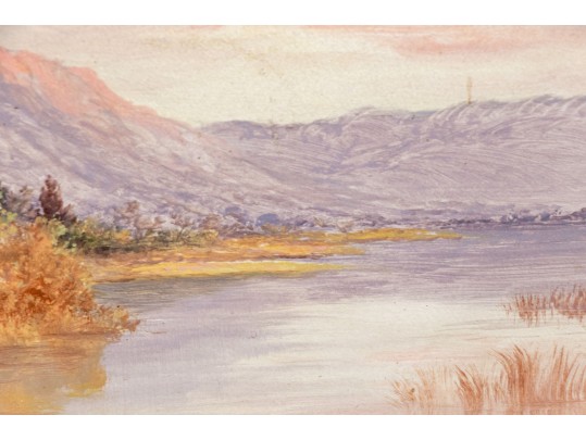 Small Landscape, Oil On Board, Signed A. Stanley