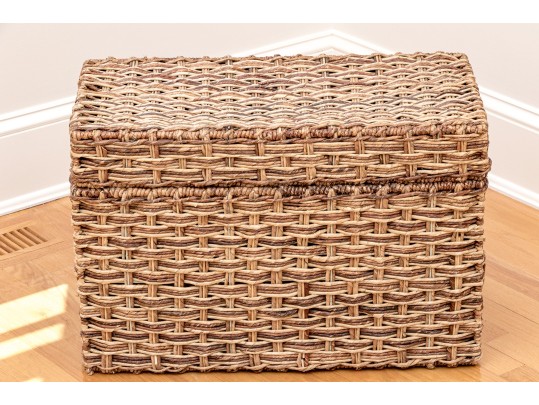 Woven Wicker Chest 