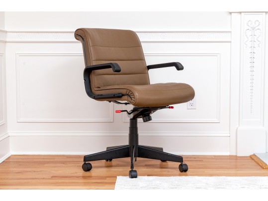 Pair Of Chocolate Brown Knoll Chairs 