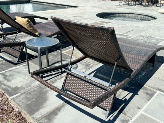 Fantastic Garden Lounge Chairs With Tables (5 Pieces) 