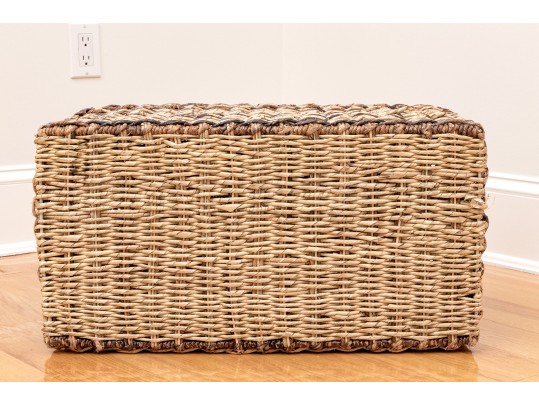 Woven Wicker Chest 