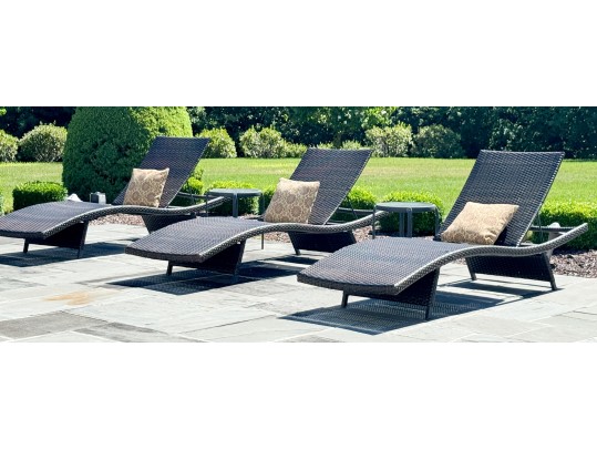 Fantastic Garden Lounge Chairs With Tables (5 Pieces) 