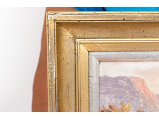 Small Landscape, Oil On Board, Signed A. Stanley