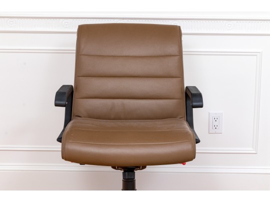 Pair Of Chocolate Brown Knoll Chairs 