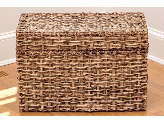 Woven Wicker Chest 