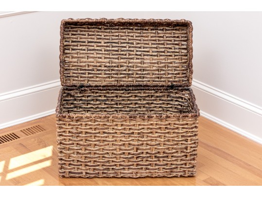 Woven Wicker Chest 