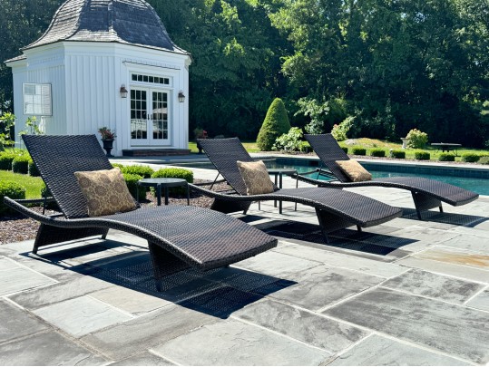 Fantastic Garden Lounge Chairs With Tables (5 Pieces) 