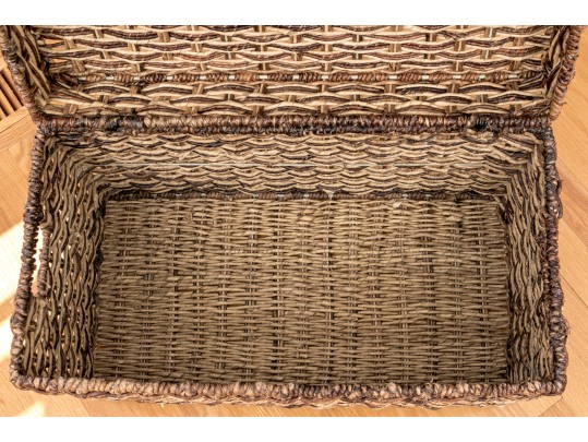 Woven Wicker Chest 