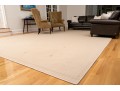 Palace Size Custom Wool Area Rug In Light Cream, 12' X 25'-8