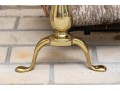 Pair Of Cannonball Brass Andirons 