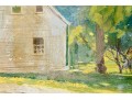 Farmhouse In The Woods, Oil On Board, Signed 