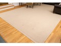 Palace Size Custom Wool Area Rug In Light Cream, 12' X 25'-8