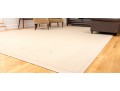 Palace Size Custom Wool Area Rug In Light Cream, 12' X 25'-8