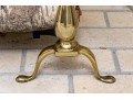 Pair Of Cannonball Brass Andirons 