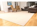 Palace Size Custom Wool Area Rug In Light Cream, 12' X 25'-8