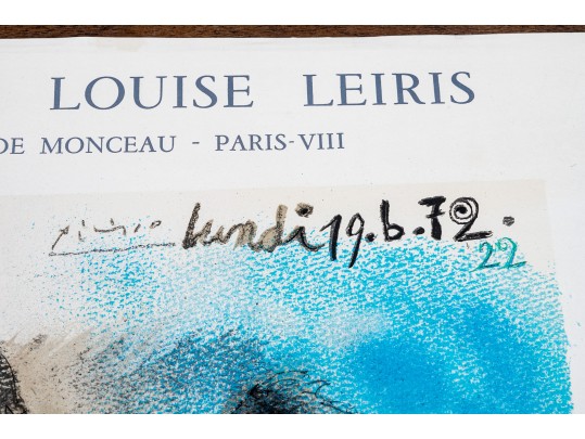 After Pablo Picasso Exhibition Poster 