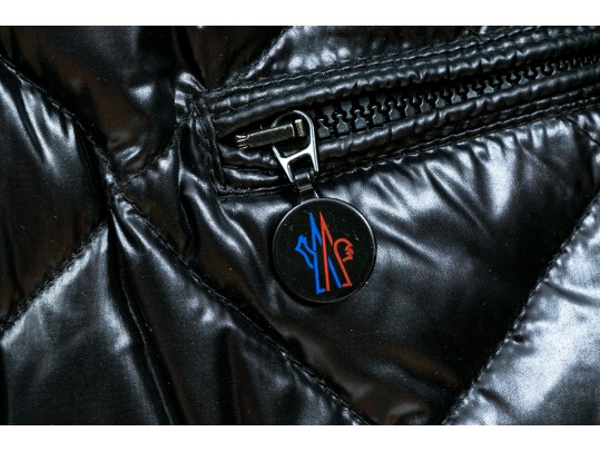 Moncler Beautiful Black Quilted Down Parka, Belted With Hood