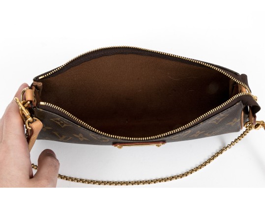 Louis Vuitton Paris Handsome Zip Top Logo Handbag, Made In USA