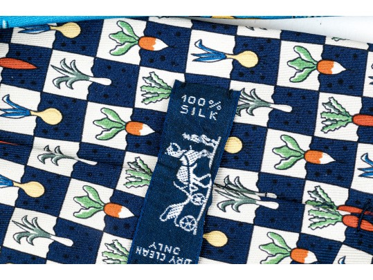 Hermes Lot Of Three Assorted Ties, Assorted Motifs