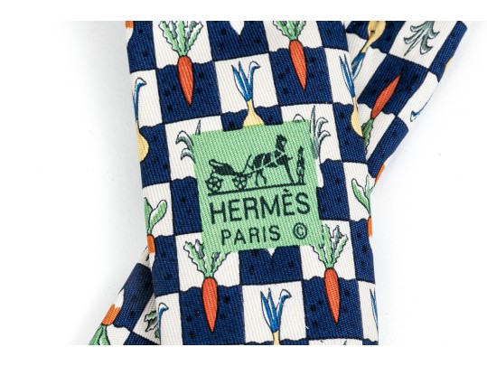 Hermes Lot Of Three Assorted Ties, Assorted Motifs
