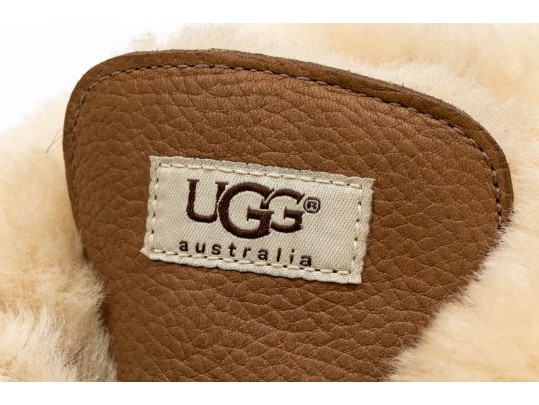 Ugg Fabulous Shearling Lined Brown Leather Outdoor Boots, Vibram Treads, Size 7