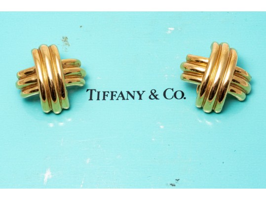 Tiffany & Co. 18k Yellow Gold Classic Ribbed 