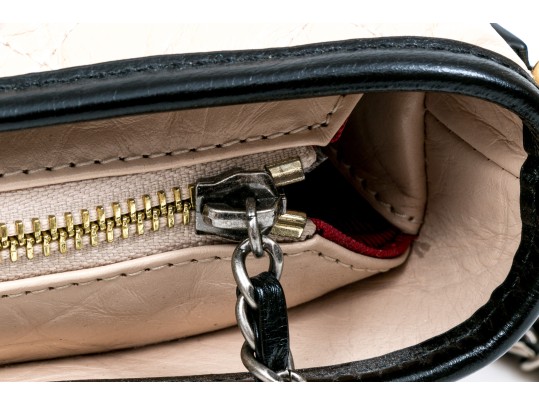 Chanel Striking Black And Tan Leather Gabrielle Hobo Bag