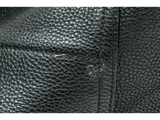 Salvatore Ferragamo Handsome Navy Blue Leather Top Handle Tote Bag