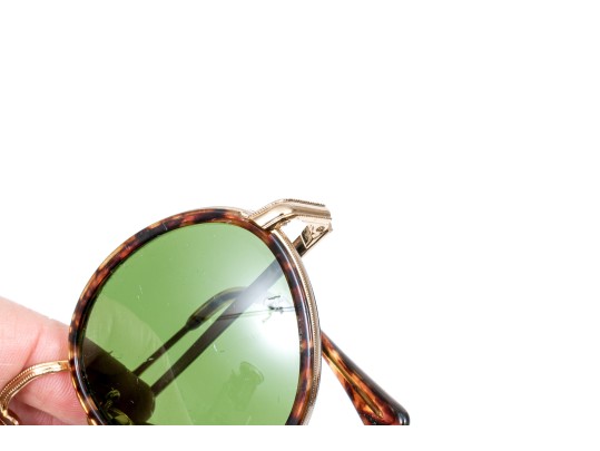 Giorgio Armani Fabulous Tortoise And Metal Framed Vintage Sunglasses, With Case
