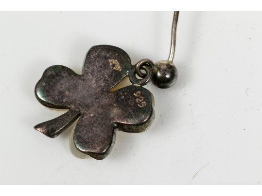 Group Of Sterling Silver Necklaces And Single Earrings With Chanel Earring