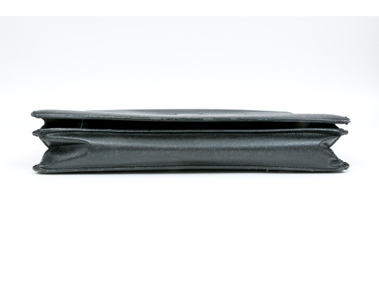 Louis Vuitton Handsome Black Leather Briefcase