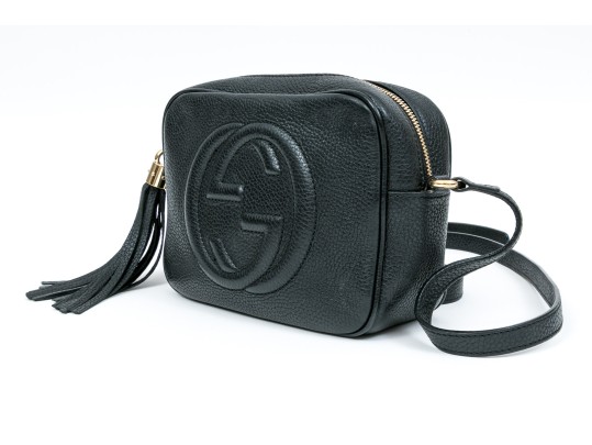 Gucci Classic Leather Top Zip Shoulder Bag