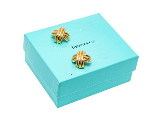 Tiffany & Co. 18k Yellow Gold Classic Ribbed 