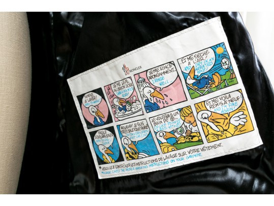 Moncler Beautiful Black Quilted Down Parka, Belted With Hood