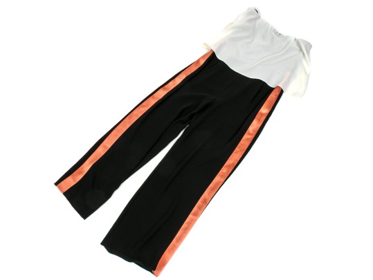 Diane Von Furstenburg Fabulous Rulled Strapless Jumpsuit, Size 6