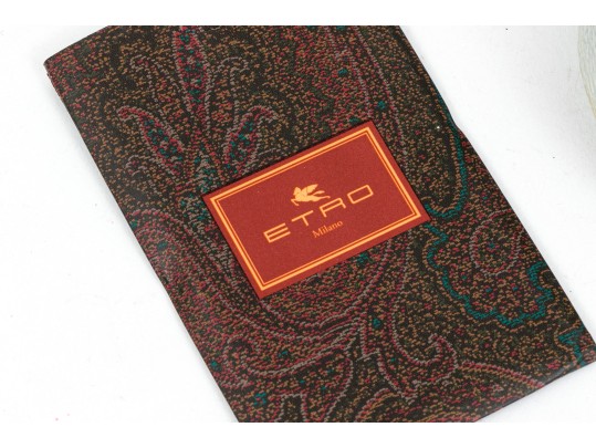 Etro Handsome Grey Leather Mens Sneakers, Size 43, With Box, $450 Retail