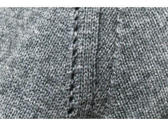 Burberry Classic Grey Cashmere Sweater, Size Large